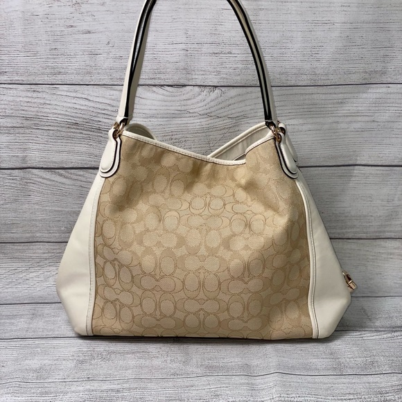 Coach Edie 31 Ladies Medium Signature Jacquard Shoulder Bag - Picture 3 of 14